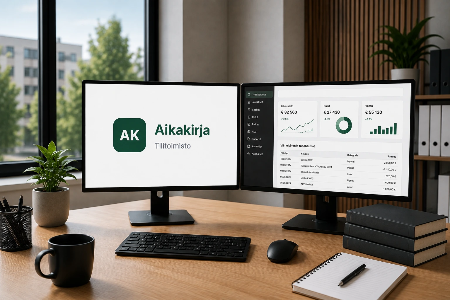 Aikakirja - Modern Accounting Dashboard